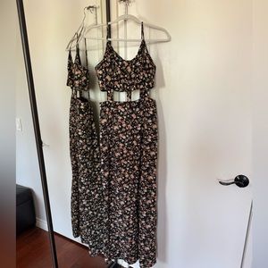 Pins & Needles UO brand unique maxi button up dress